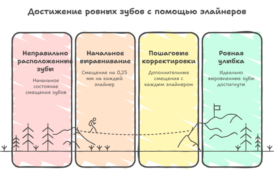 Как элайнеры помогают достигнуть красивой улыбки