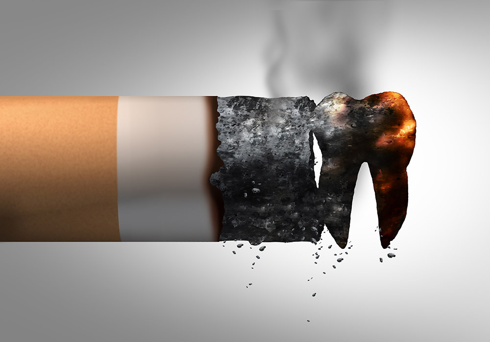 Курение приводит к разрушению и потере зубов
