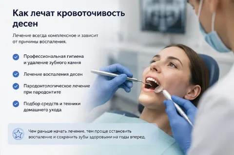Лечение кровоточивости дёсен