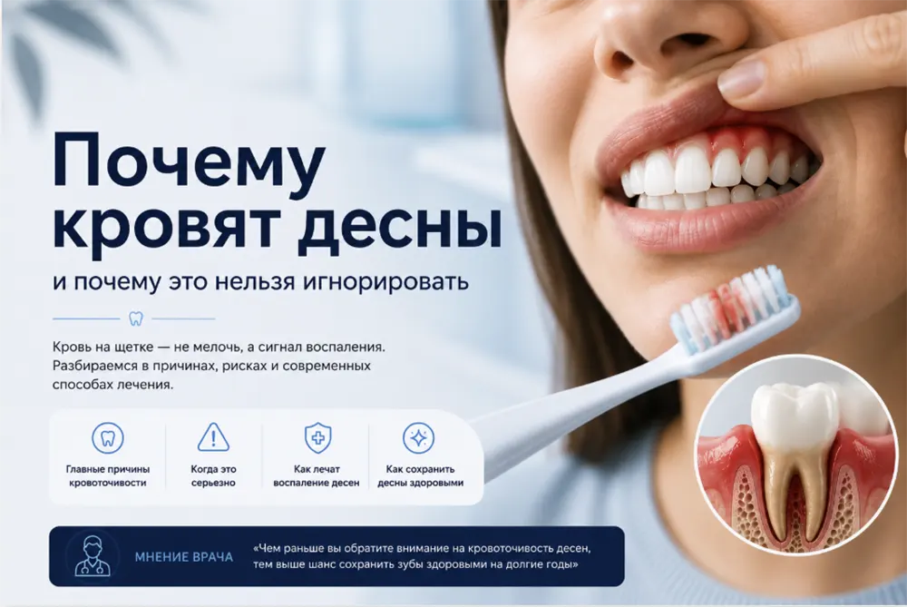 Причины кровоточивости дёсен